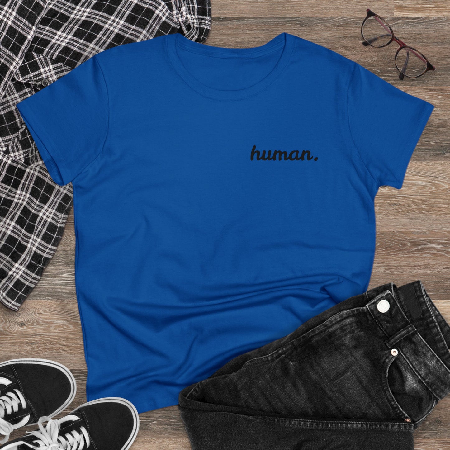 PeacePlease! Women's Cotton Shirt "human."