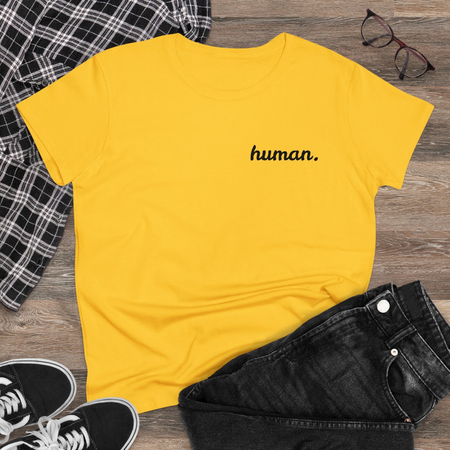 PeacePlease! Women's Cotton Shirt "human."